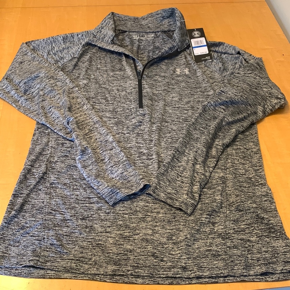 Under armour 1/4 quarter zip collared workout long sleeve top